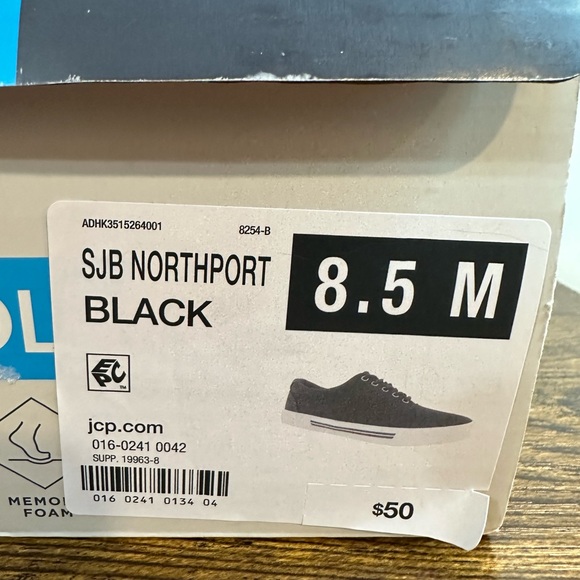St John’s Bay Men’s SJB NORTHPORT Back Canvas Shoes NWT/box size 8.5 - Picture 5 of 5
